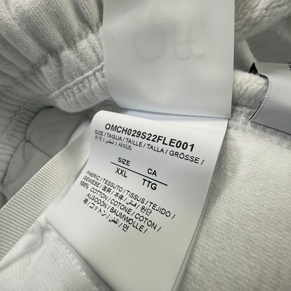 Off-White Caravaggio Arrows Graphic Sweatpants White Mens Streetwear Joggers - Picture 10 of 15